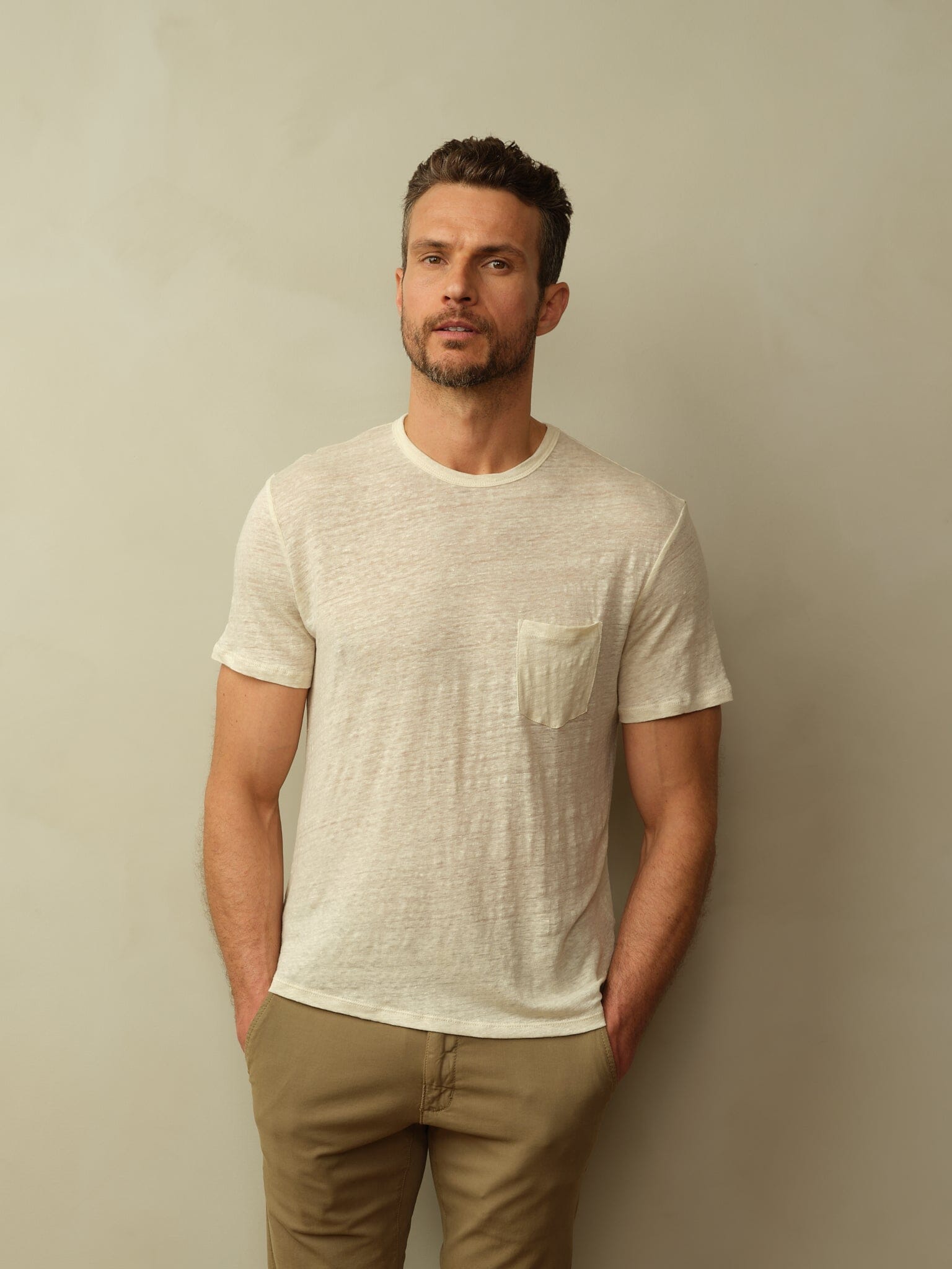 Jackson Tee in Linen