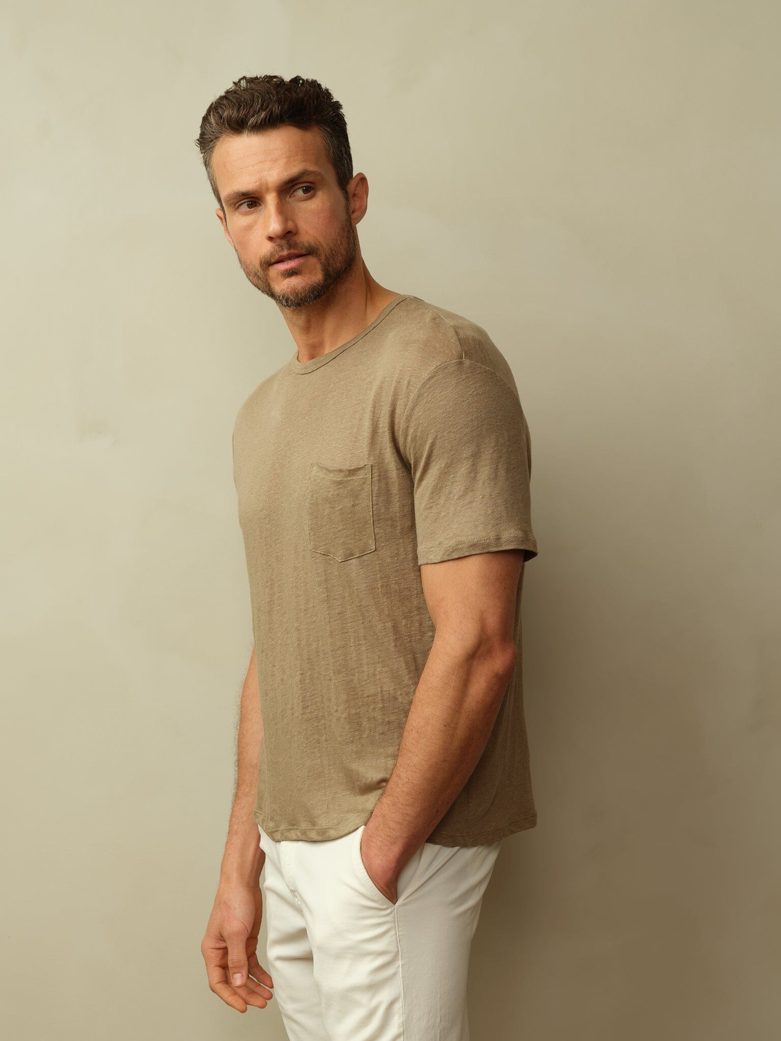 Jackson Tee in Linen