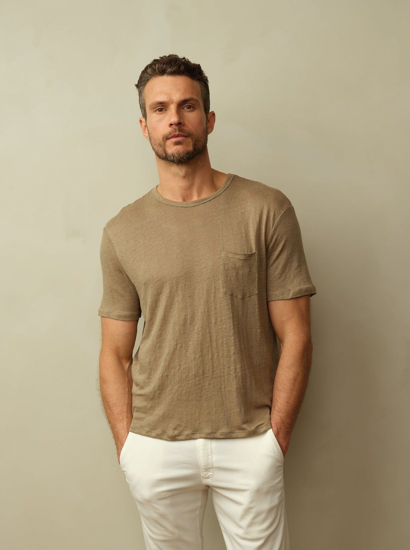 Jackson Tee in Linen