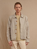 Santos Jacket in Striped Linen