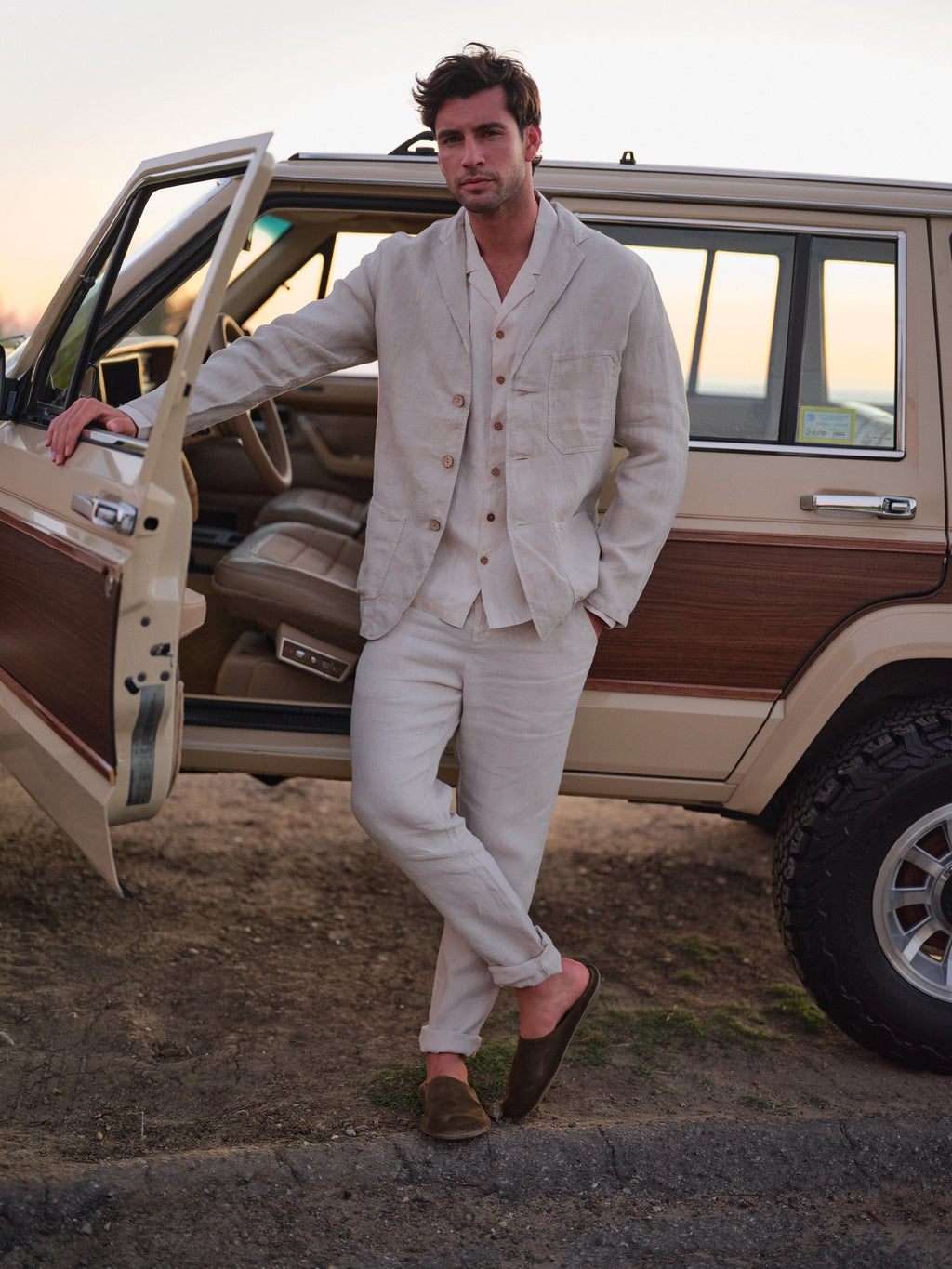 Tonga Trouser in Garment Dyed Linen