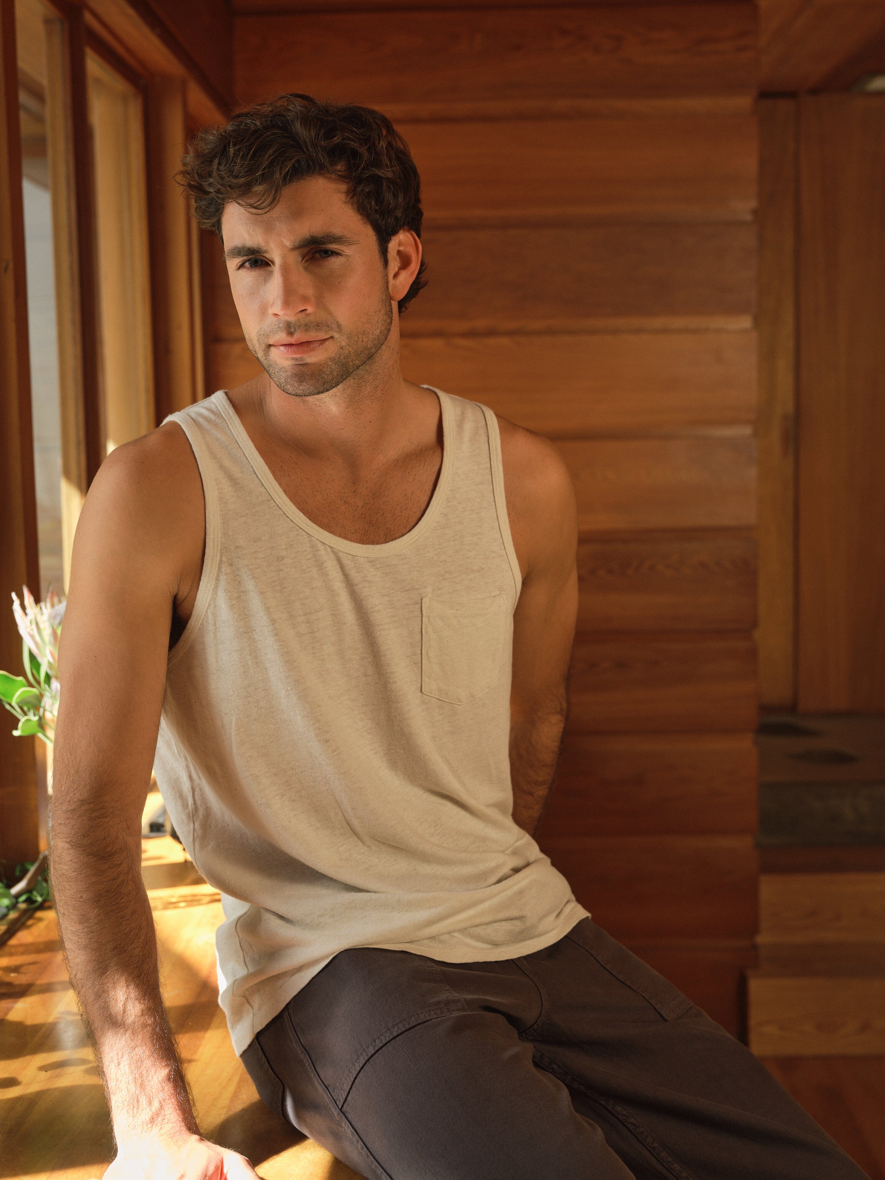 Walsh Tank Top in Cotton Hemp