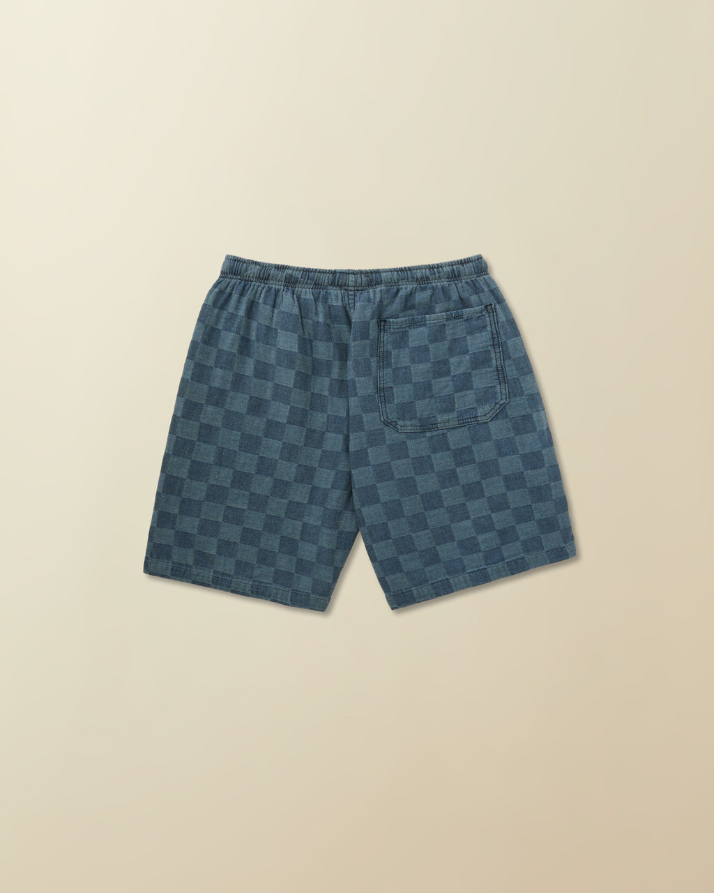 Wharf Short in Patchwork Denim