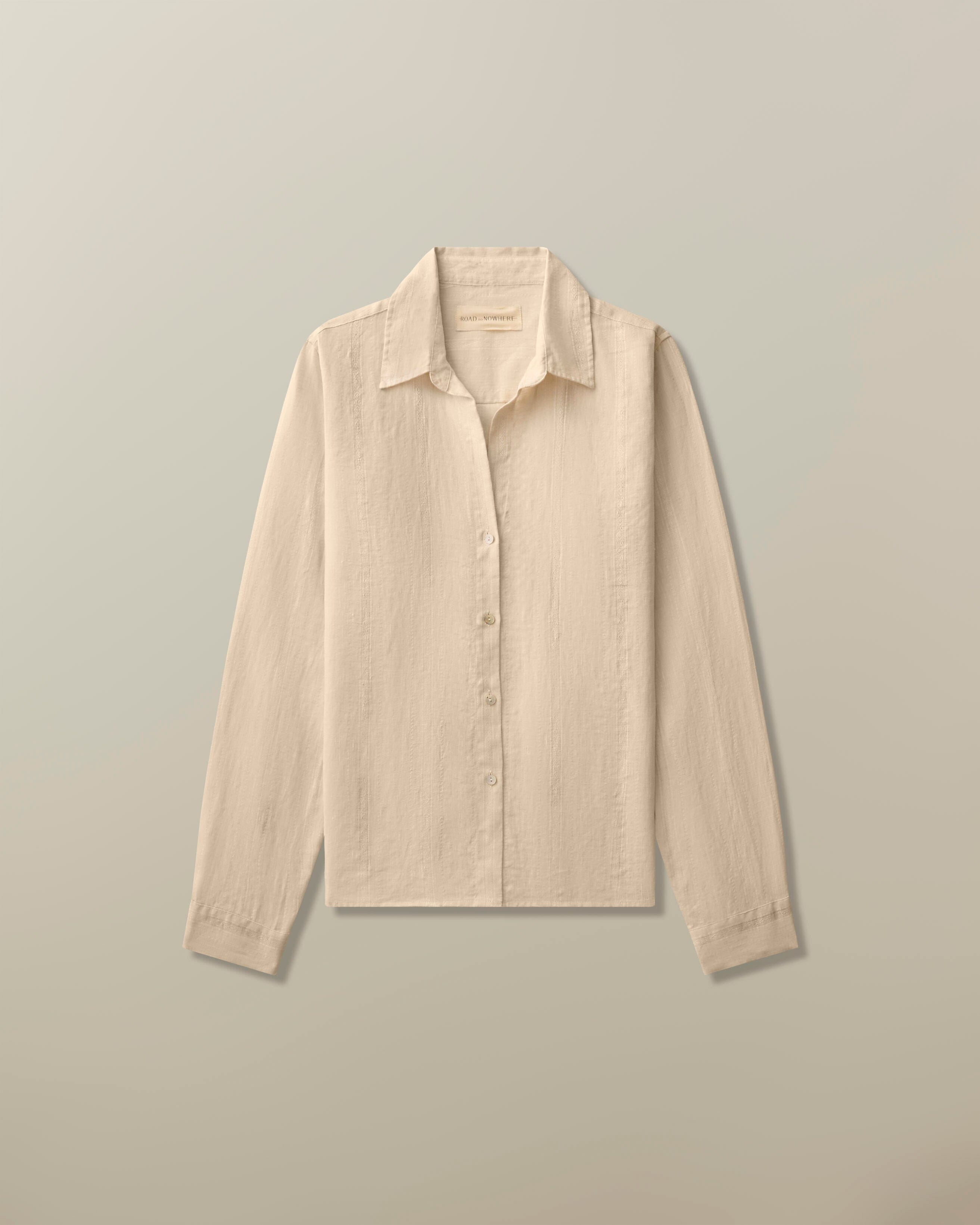Mila Blouse in Linen Jacquard