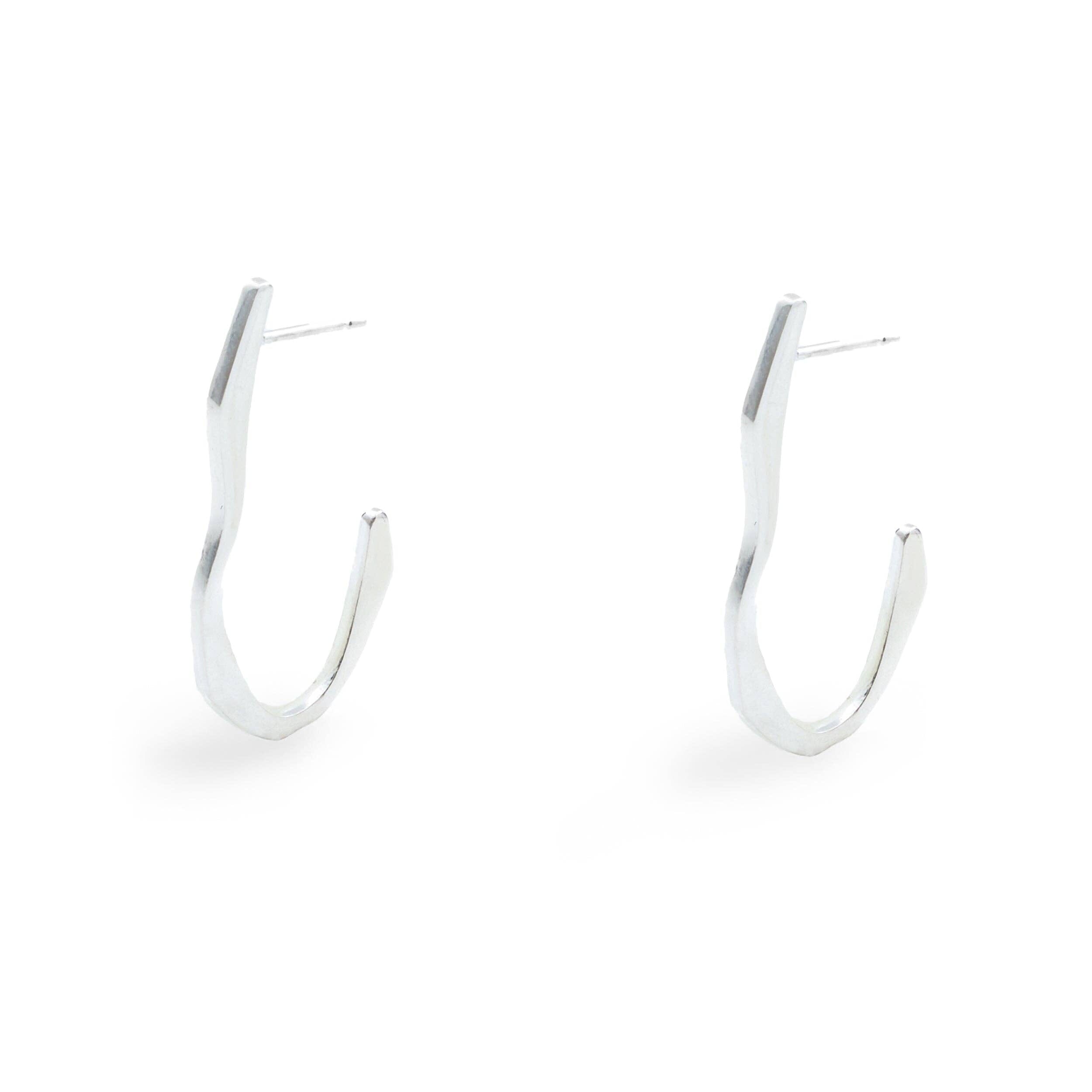 Mana Made Jewlery - Wave Hoop Earrings