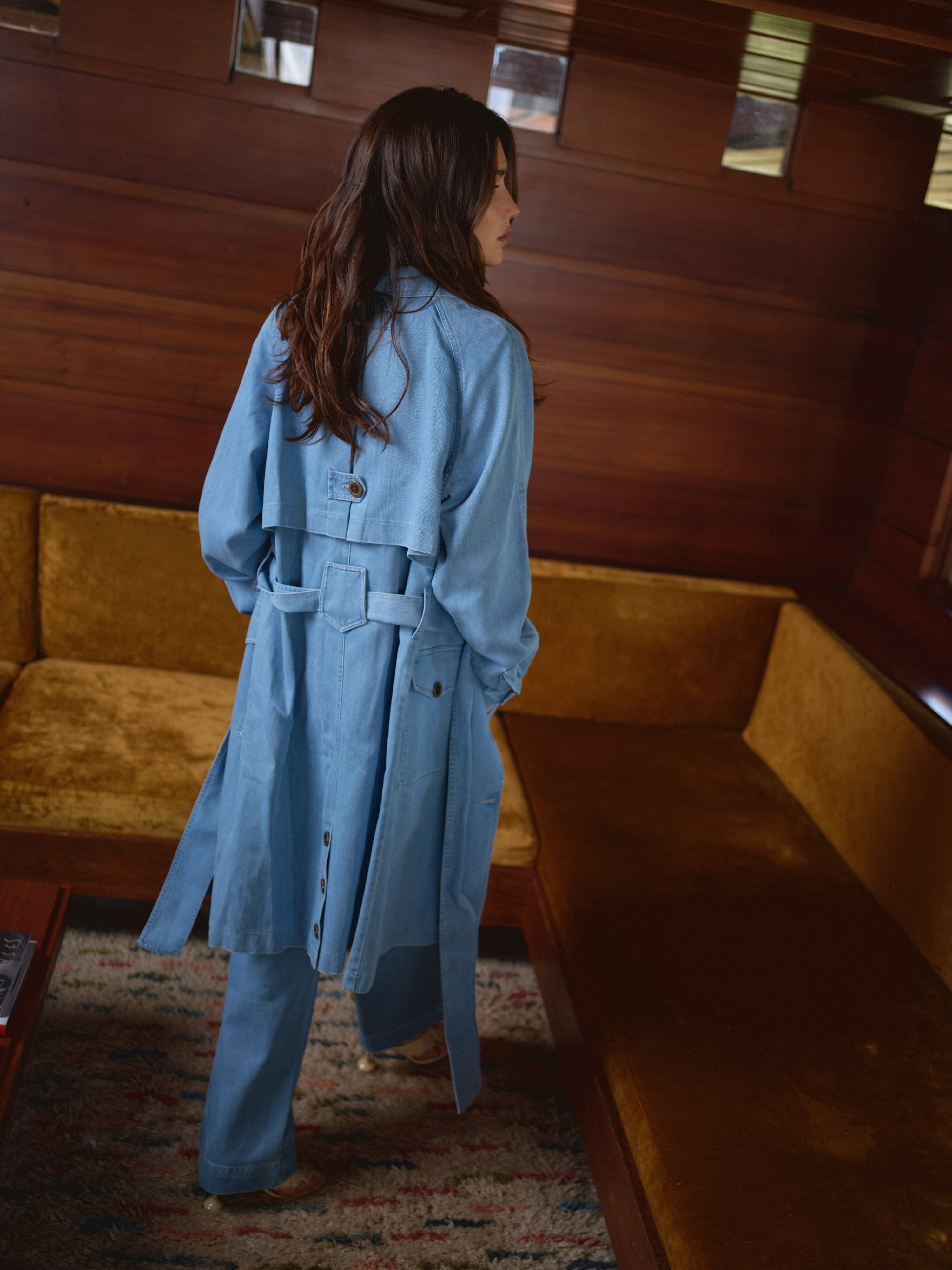 Amelie Trench Coat in Tencel Cotton Blend