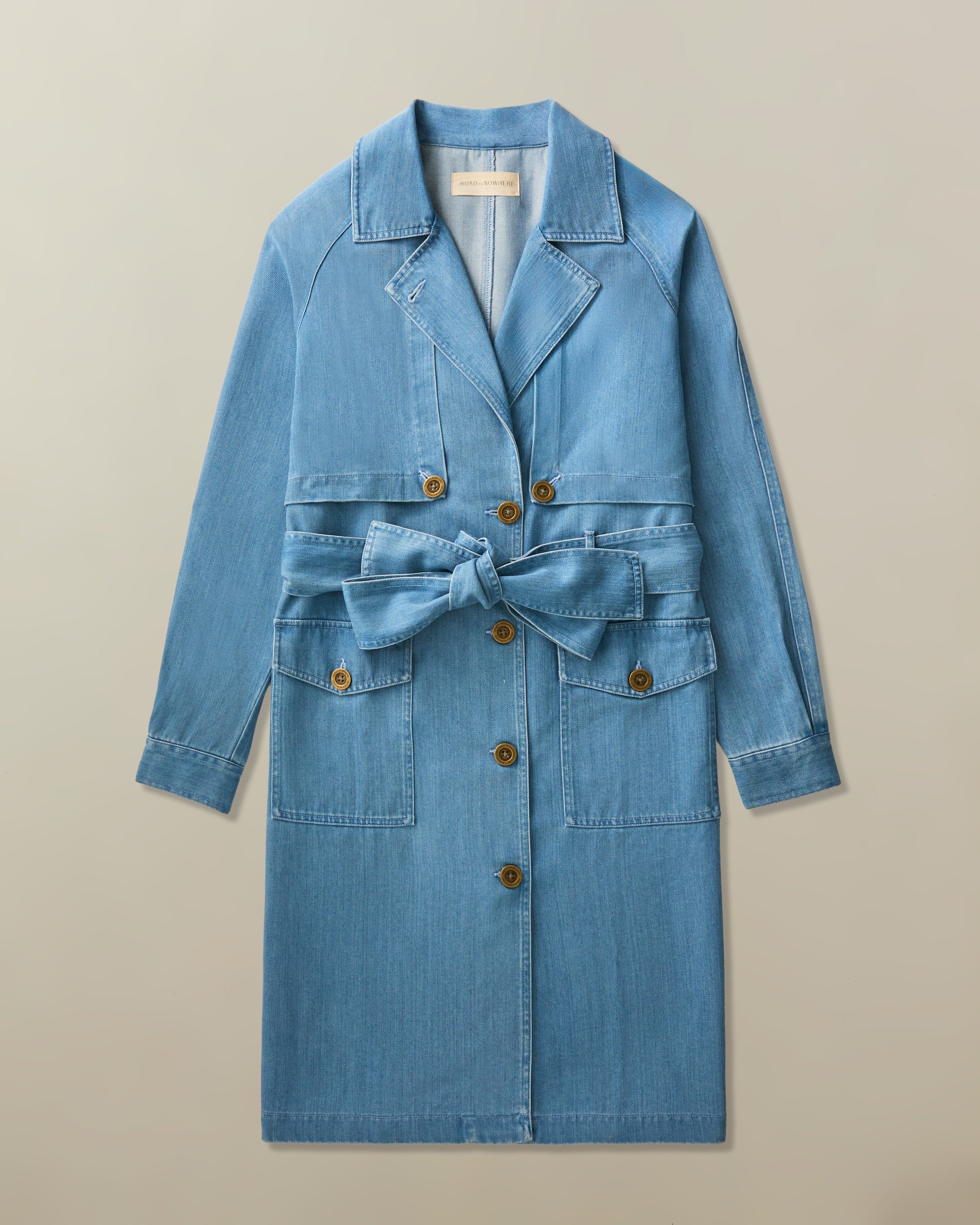 Amelie Trench Coat in Tencel Cotton Blend