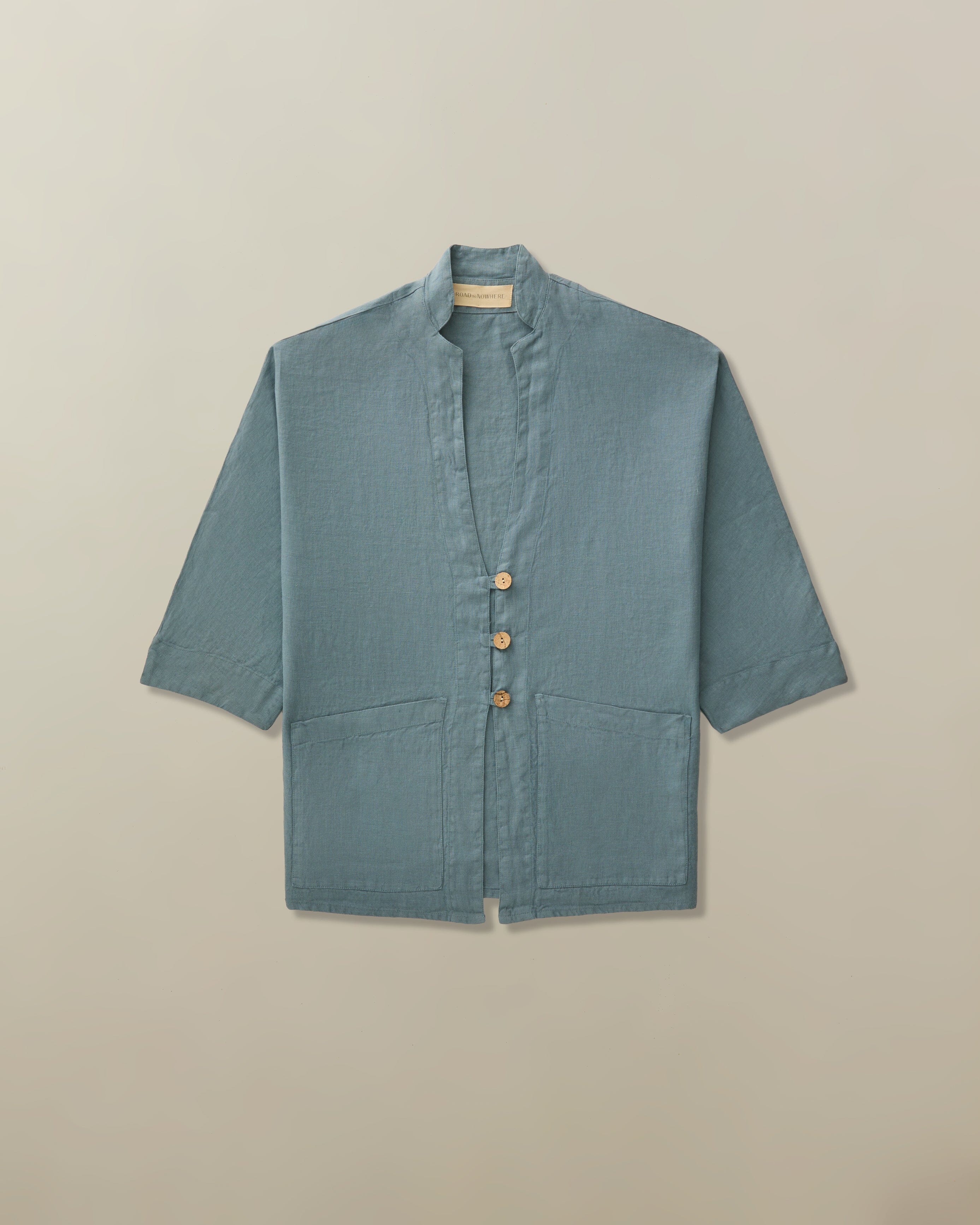 Aoki Jacket in Garment Dyed Linen