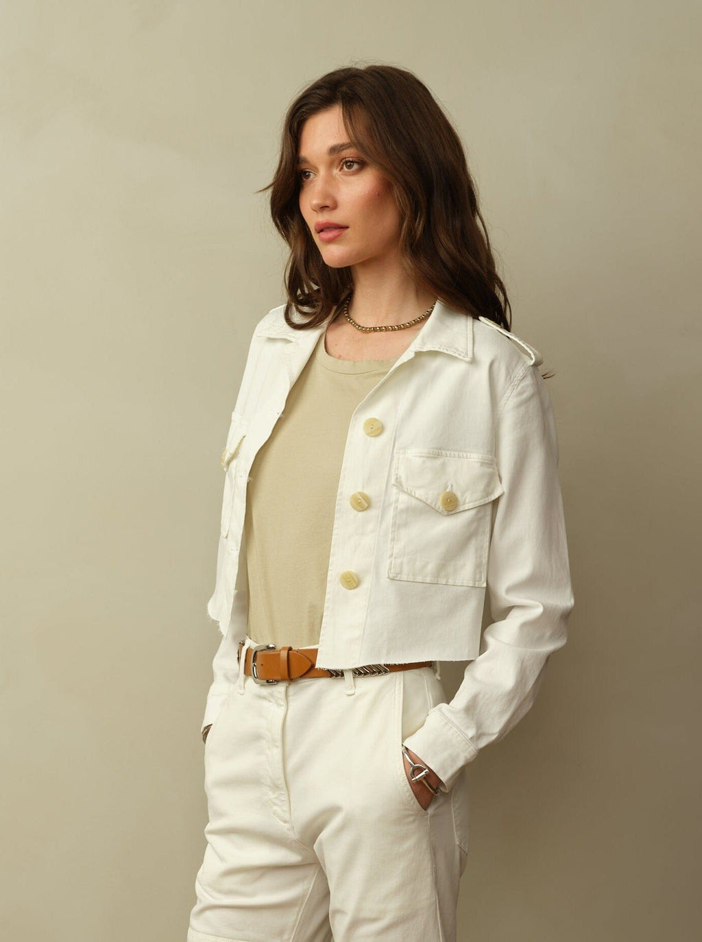 Cropped Blaven Jacket in Japanese Twill