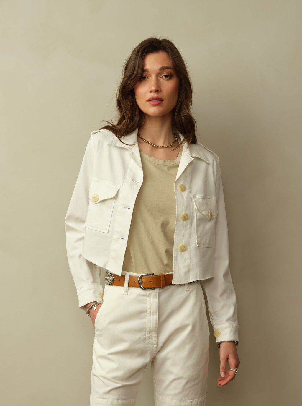 Cropped Blaven Jacket in Japanese Twill
