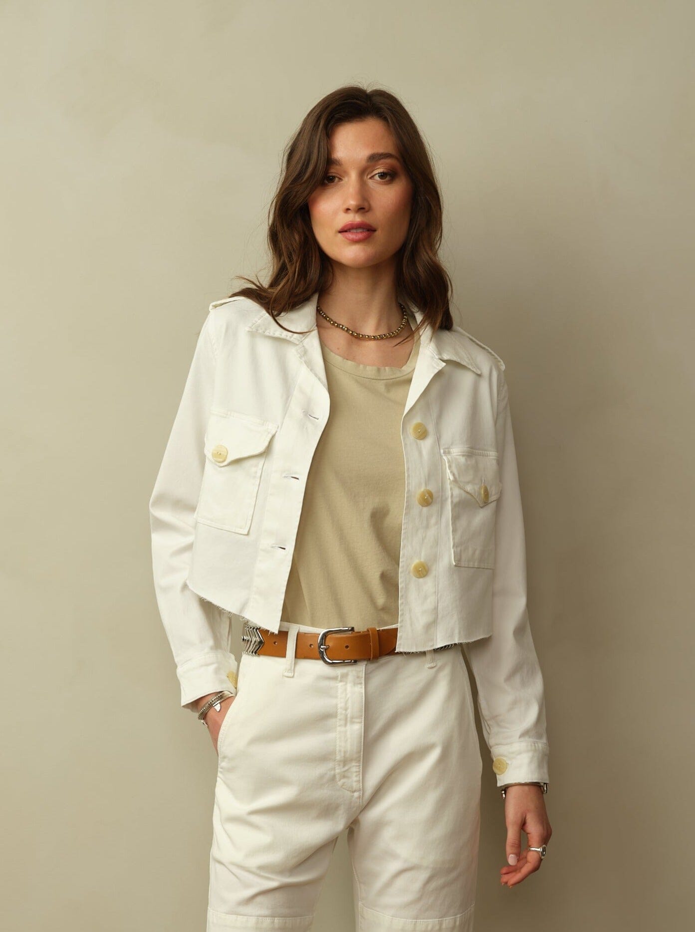 Cropped Blaven Jacket in Japanese Twill