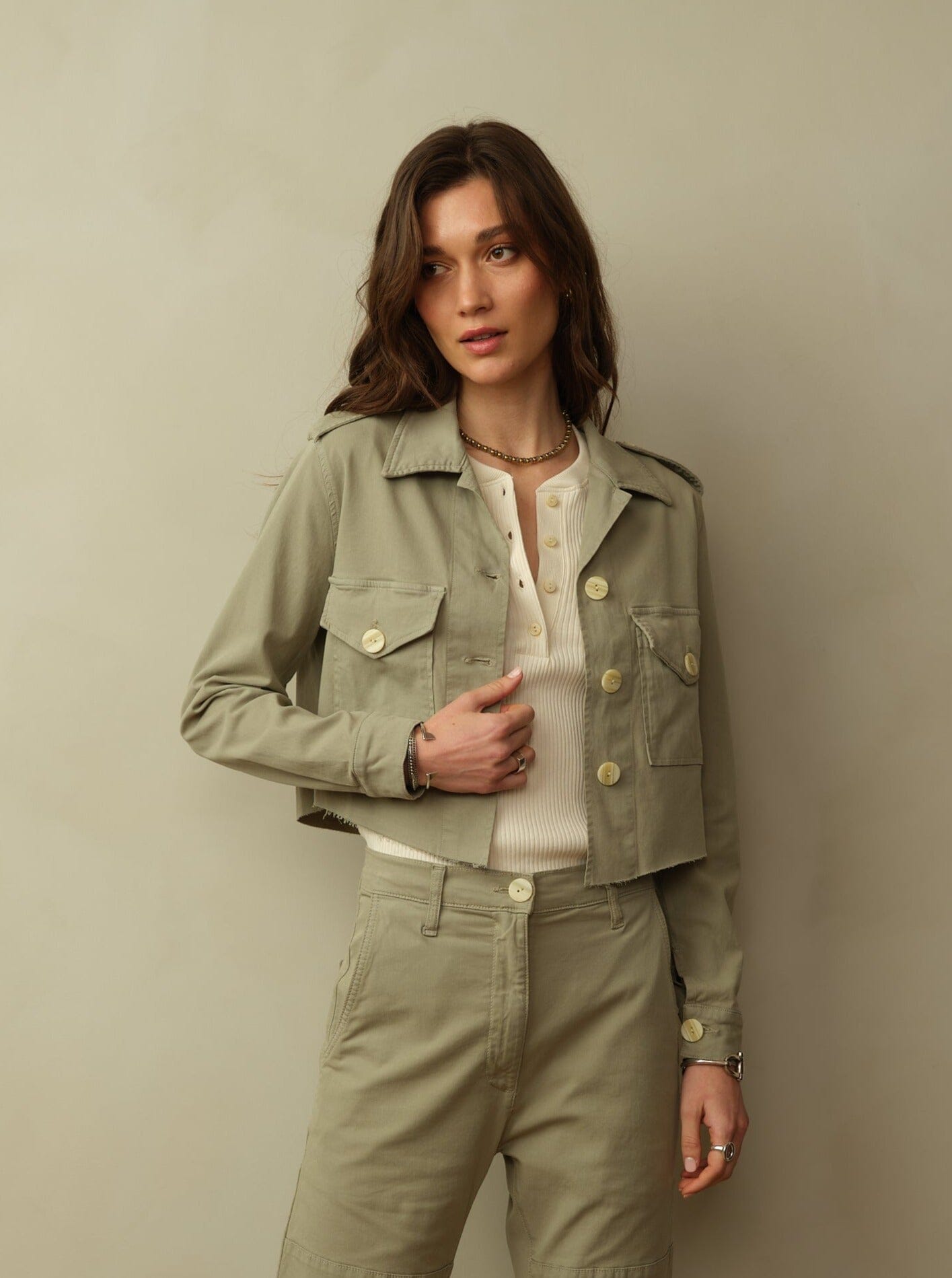Cropped Blaven Jacket in Japanese Twill