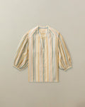 Edith Blouse in Striped Linen