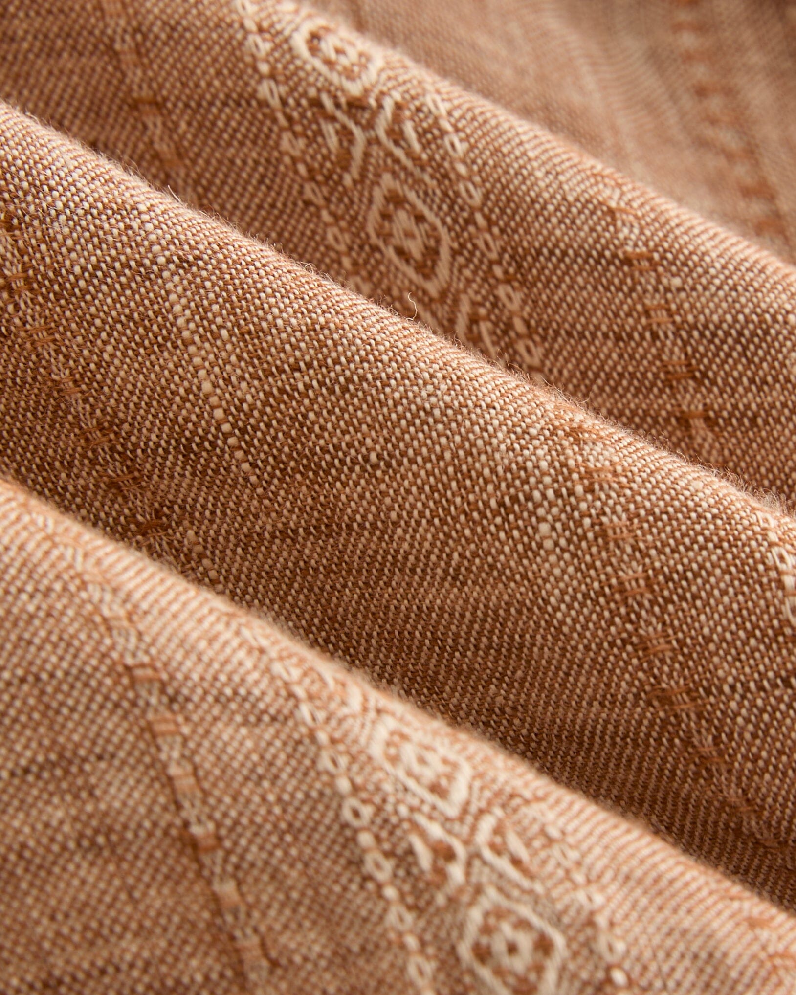 Edith Blouse in Linen Jacquard