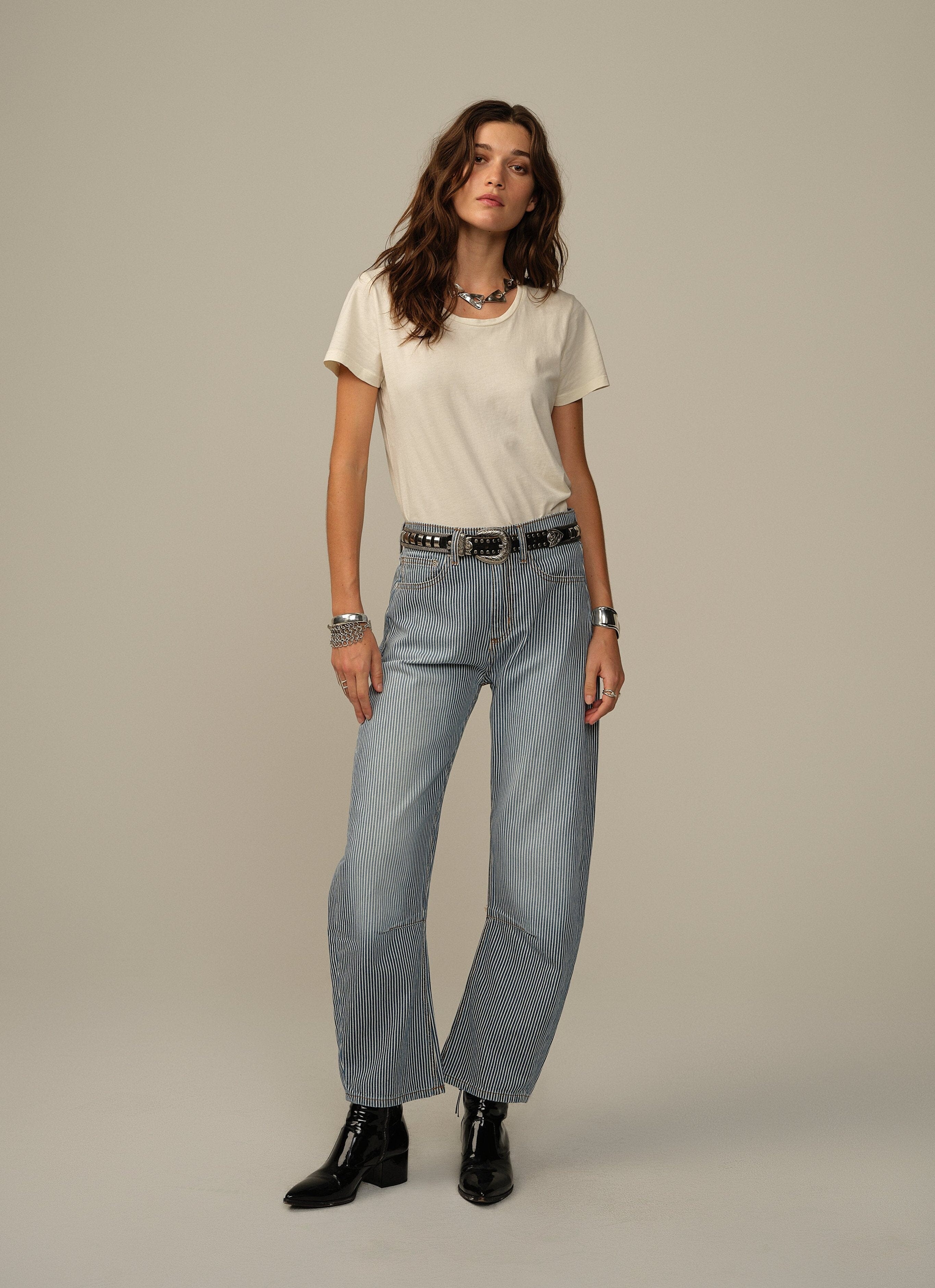 Pilon Pant in Railroad Stripe