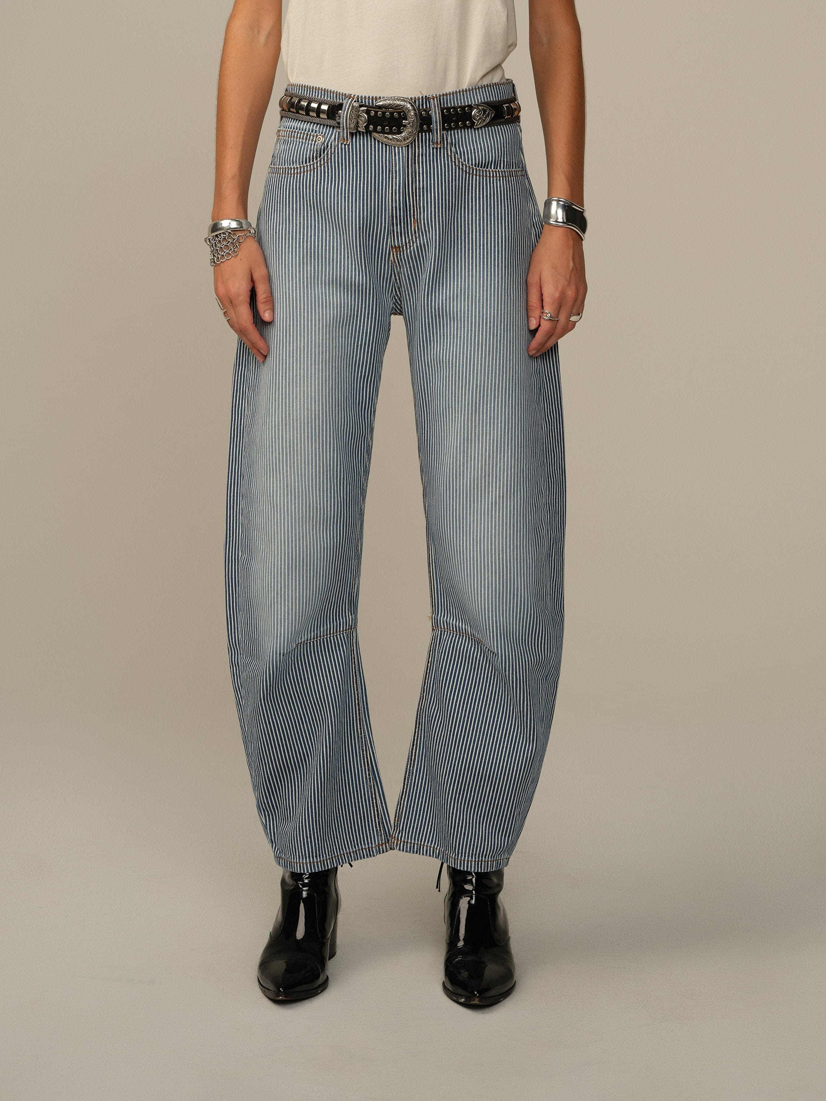 Pilon Pant in Railroad Stripe