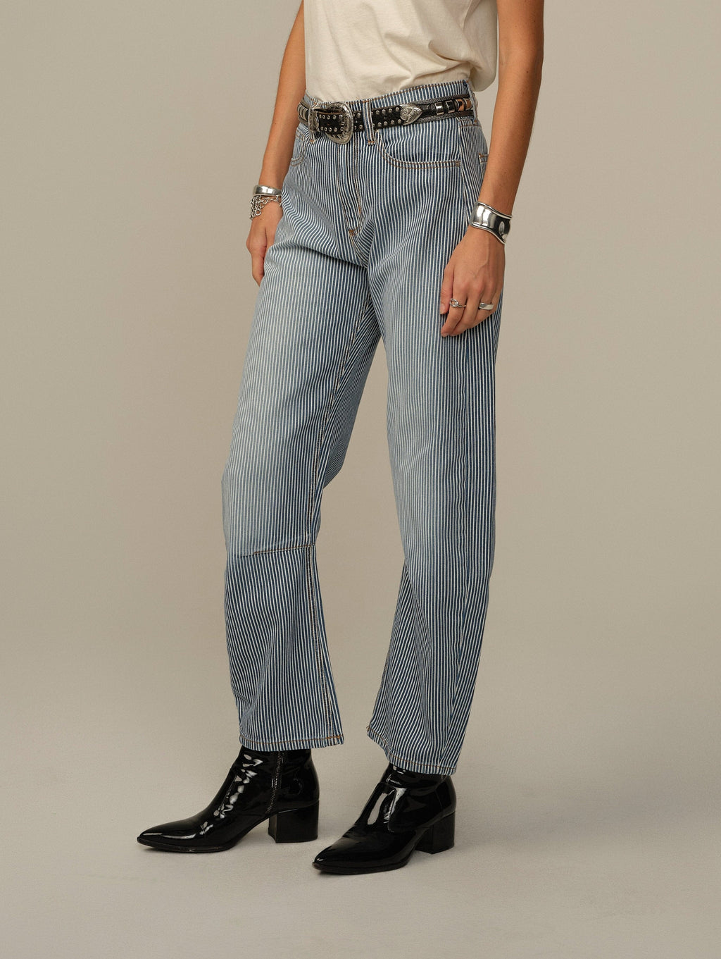 Pilon Pant in Railroad Stripe