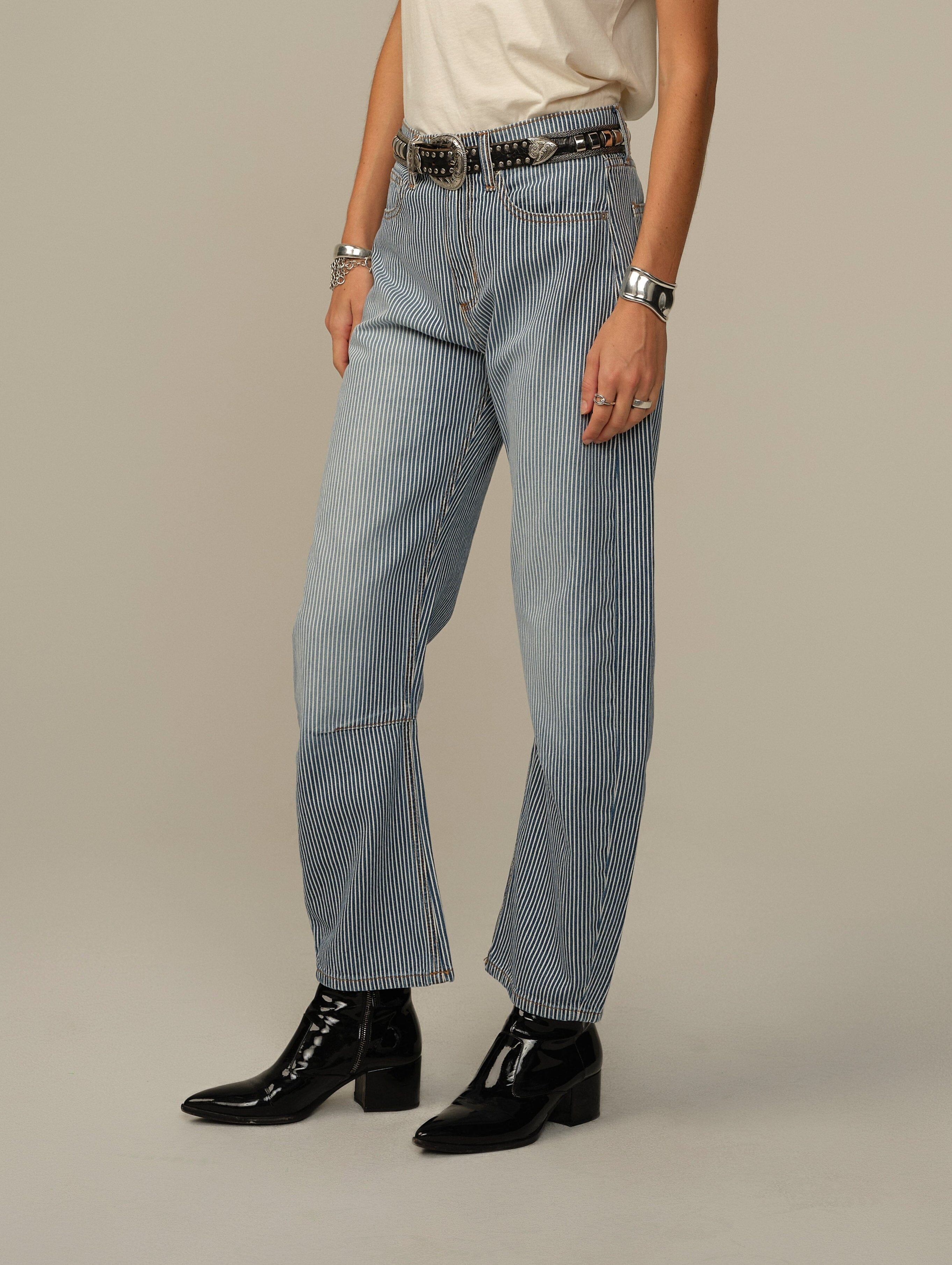 Pilon Pant in Railroad Stripe