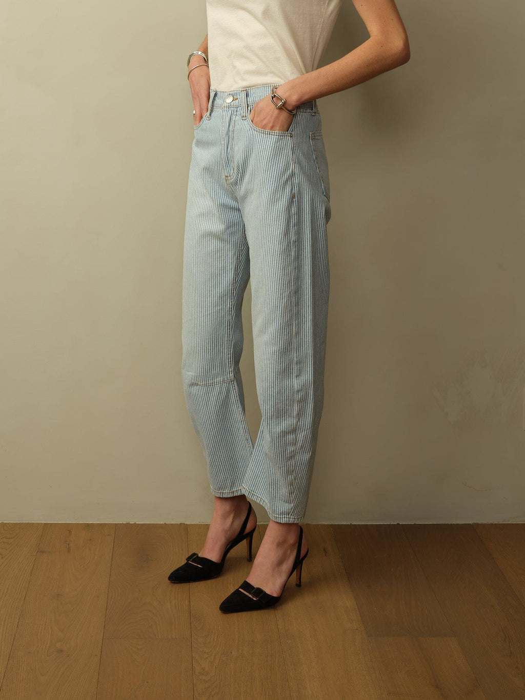 Pilon Pant in Railroad Stripe