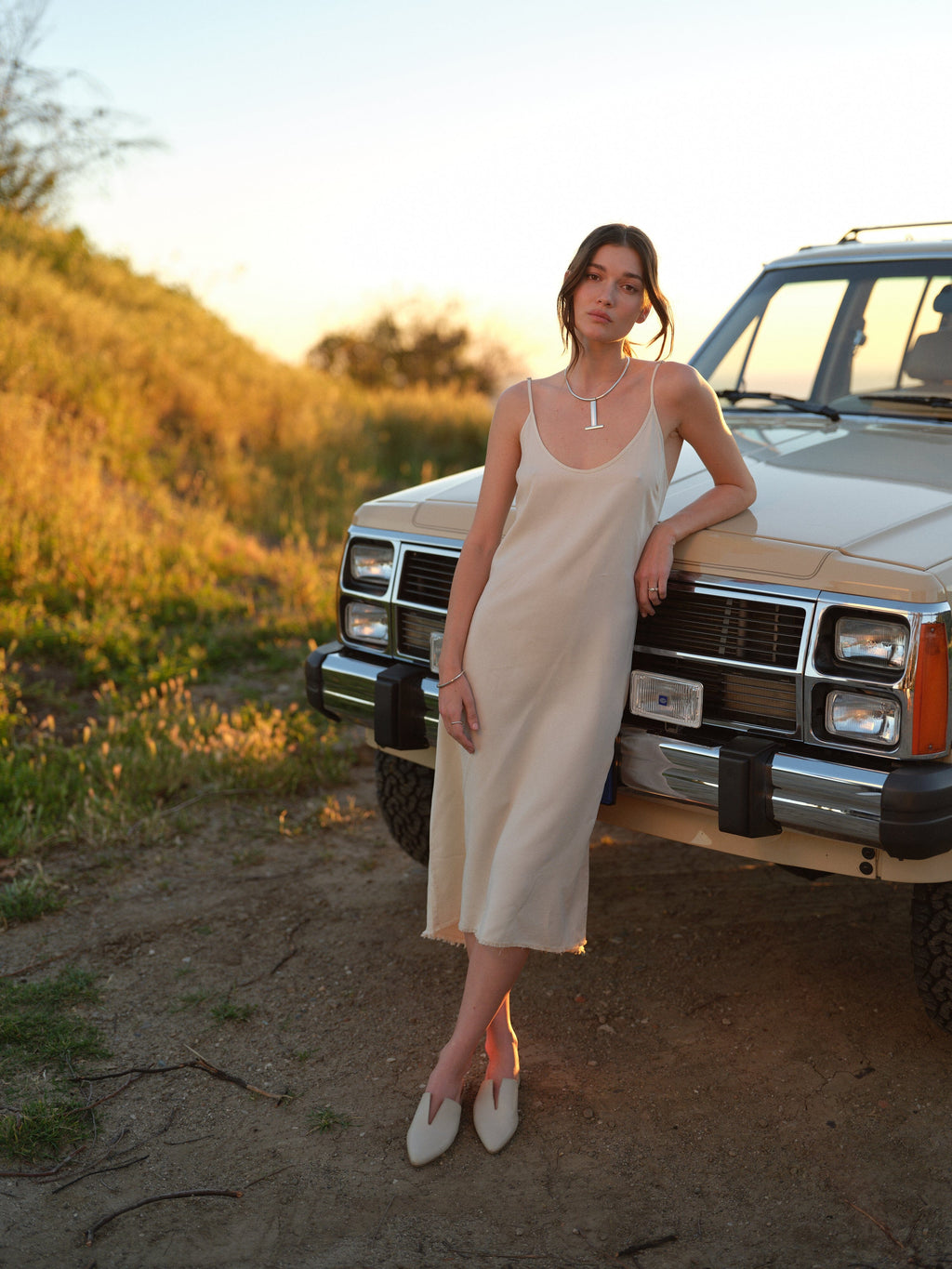 Sonya Slip Dress in Lyocell